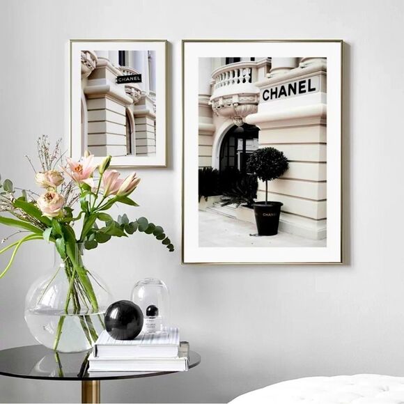 SET 2 Coco Chanel Fashion Luxury Paris Street Store Window Shop print collection - Picture 3 of 7